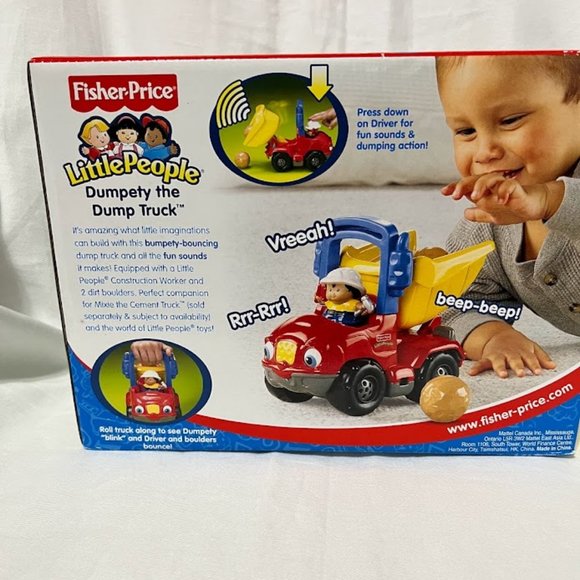 Fisher-Price Little People Dumpety the Dump Truck 2003 Mattel NIB HTF - Picture 4 of 4
